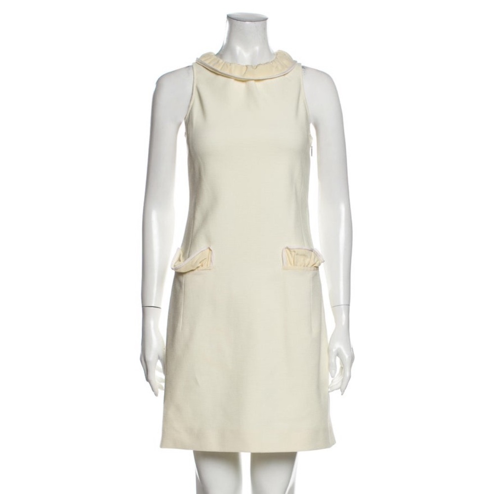 Butter Yellow Fendi Mini Sheath Dress